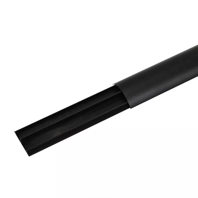 Canaleta para cables de aluminio MACLEAN MC-814 B negra — cubrecables