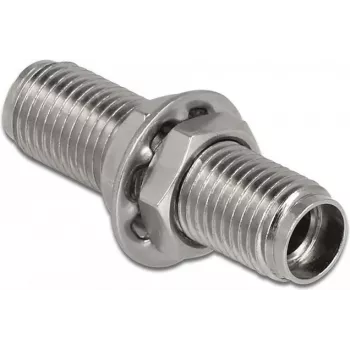 Acoplador de fibra óptica DeLOCK SMA 905 simplex hembra a SMA 905 simplex hembra