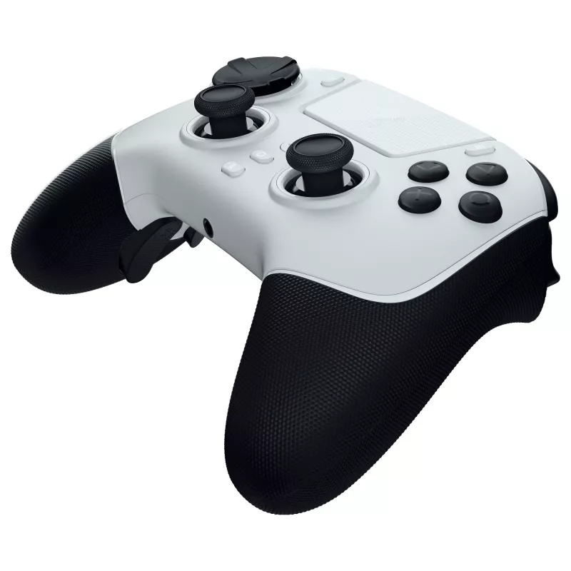 Mando inalámbrico Razer Raiju V3 Pro para PS5/PC, botones Pro, diseño simétrico - blanco