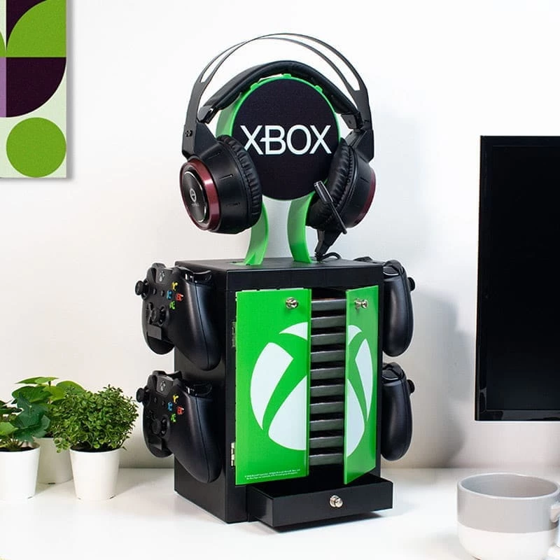 Numskull Games Official Xbox Gaming Locker, soporte para discos de juegos, Xbox, negro, con cable, 1 unidad