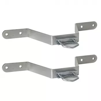 Soporte de montaje en mástil Extralink K150 con abrazadera en U M8, acero inoxidable, carga máx. 14 kg, pack de 2