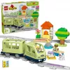 Set de tren de juguete LEGO DUPLO Tren de aventuras interactivo 10427, 57 piezas, 2 minifiguras, para niños a partir de 2 años