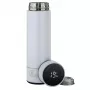 Extralink Smart Travel Mug blanco, taza térmica con indicador de temperatura