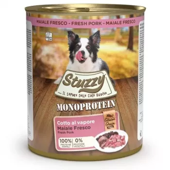 STUZZY Monoprotein cerdo - Comida húmeda para perros - 800 g