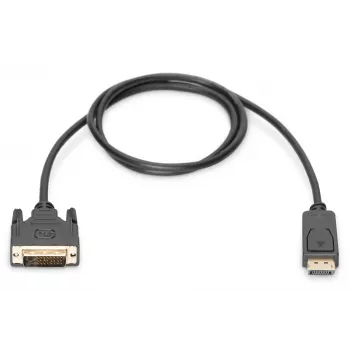 ASM AK-340301-030-S ASSMANN Cable Displayport 1.1a con bloqueo Type DP/DVI-D (24+1) M/M Negro 3m