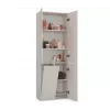Armario de baño Nel DD 1K cesta color crema puertas largas