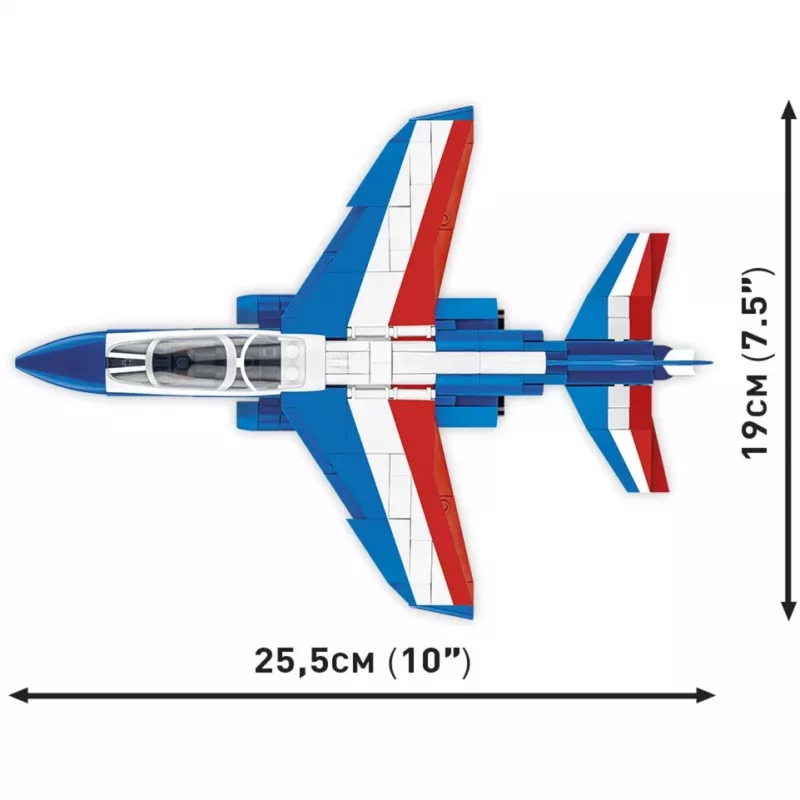 Juguete de construcción Cobi Alpha Jet Patrouille de France modelo a escala 1:48 COBI-5841