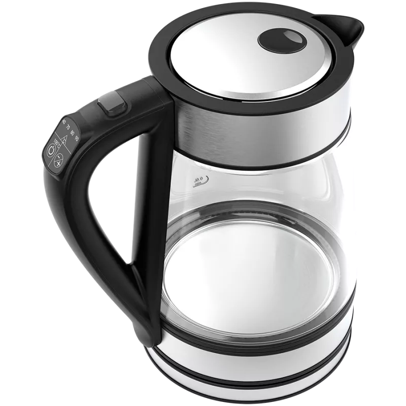 Hervidor AENO EK1S 1,7 L 2200 W negro, plateado, transparente