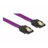 Cable SATA DeLOCK 83691 0,5 m SATA 7 pines violeta