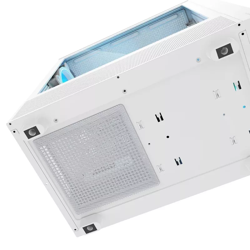 Caja de PC MODECOM BREEZE ARGB Flow MIDI, ATX, USB 3.0 ×2 + USB-C, blanca