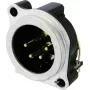 Neutrik NC4MBH - XLR - negro - bronce - latón - metal - poliamida - acero - zinc - latón - IP40 - 1,5 V (NC4MBH)