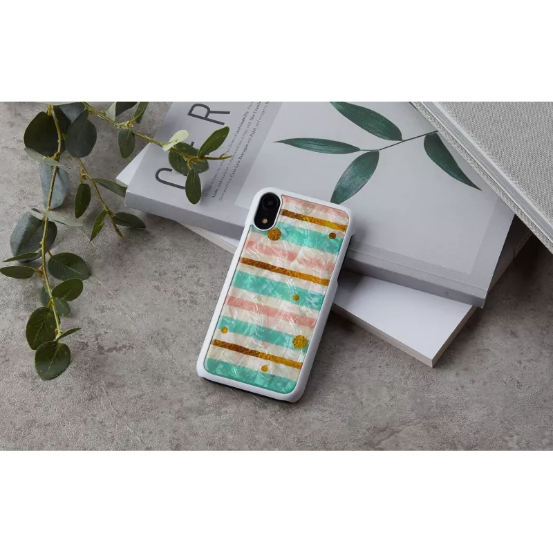 iKins Pop funda para iPhone XR, blanca menta, K1730H