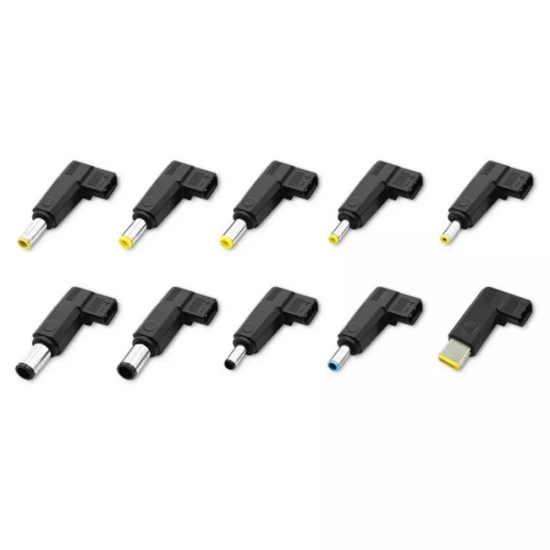 Fuente de alimentación universal QOLTEC 52414 65W con 10 conectores intercambiables