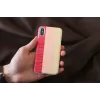 Funda para smartphone man and wood para iPhone X/XS — pink pie white