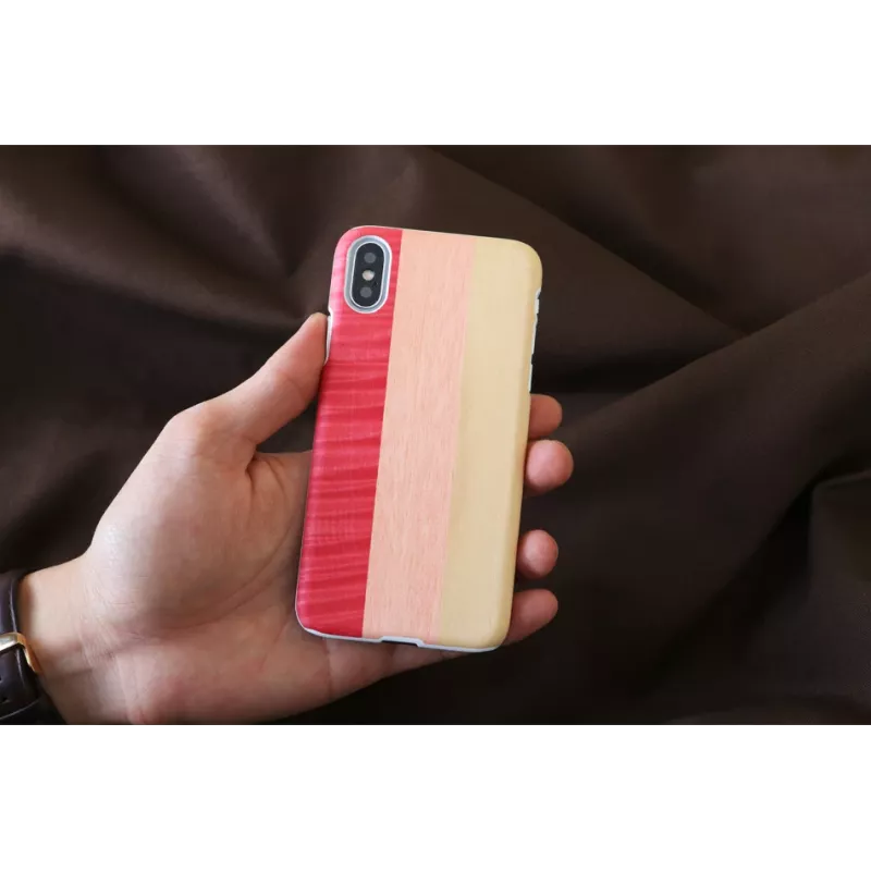 Funda para smartphone man and wood para iPhone X/XS — pink pie white