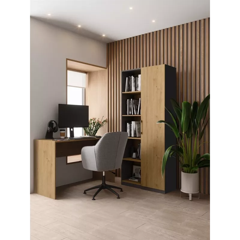 Módulo superior de estantería Topeshop RD-80 ANT/ART KPL, 10 estantes, tablero de partículas, 800×300×1820 mm