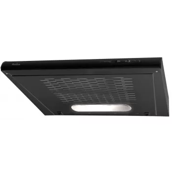Campana extractora integrable AMICA OSC6212B, 600 mm, caudal máx. de extracción 163 m³/h, filtro antigrasa de aluminio, LED, 3 niveles