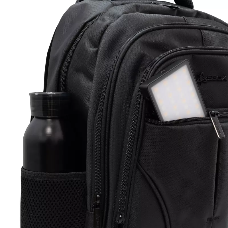 Mochila SBOX Valencia 18 negra – 18 litros de volumen, negra