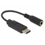 Adaptador de audio Delock - USB-C de 24 pines (macho) a minijack estéreo de 3,5 mm (hembra)