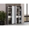 ESTANTERÍA CERRADA OLIV 2D, ANTRACITA/Blanco SET