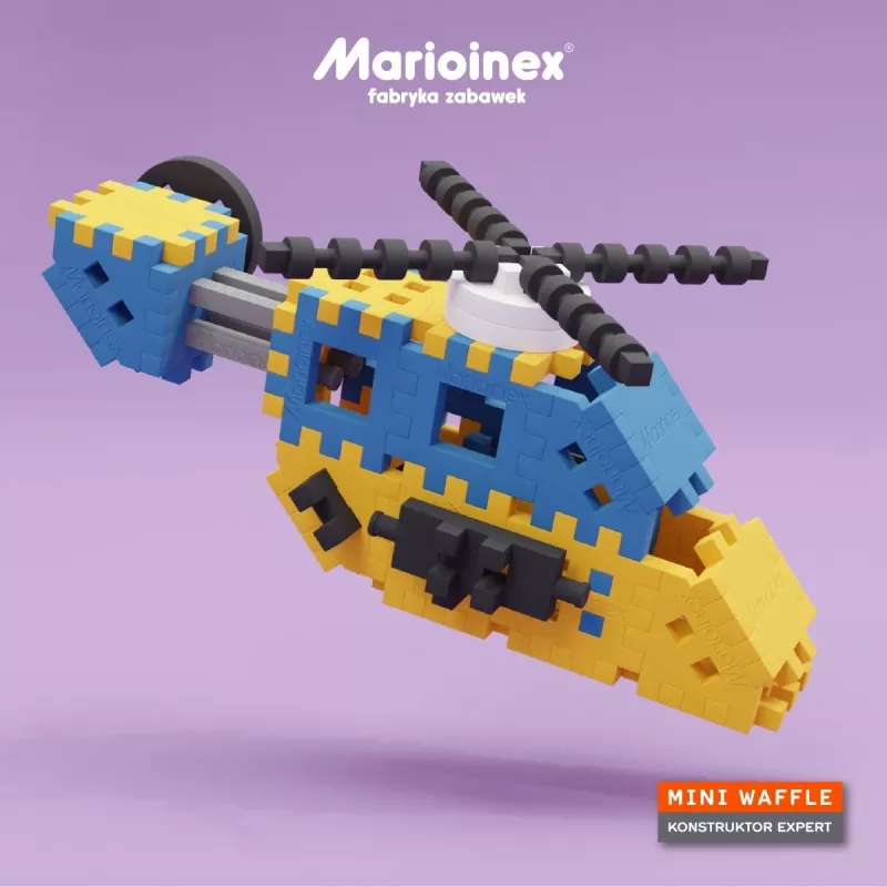 Set de construcción Marioinex Mini Waffle Constructor – 141 piezas, multicolor, para niños a partir de 5 años