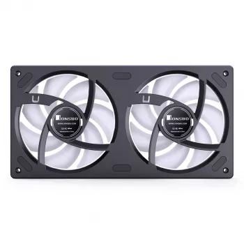 Jonsbo ZB-240BR ventilador de caja 120mm Reverse Blade ARGB PWM pack de 2 - negro
