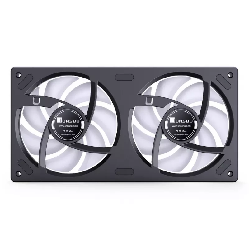 Jonsbo ZB-240BR ventilador de caja 120mm Reverse Blade ARGB PWM pack de 2 - negro