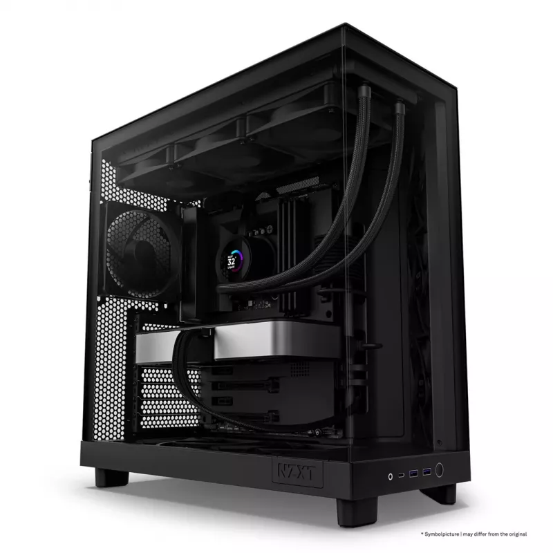 Torre Midi NZXT H6 Flow - negro