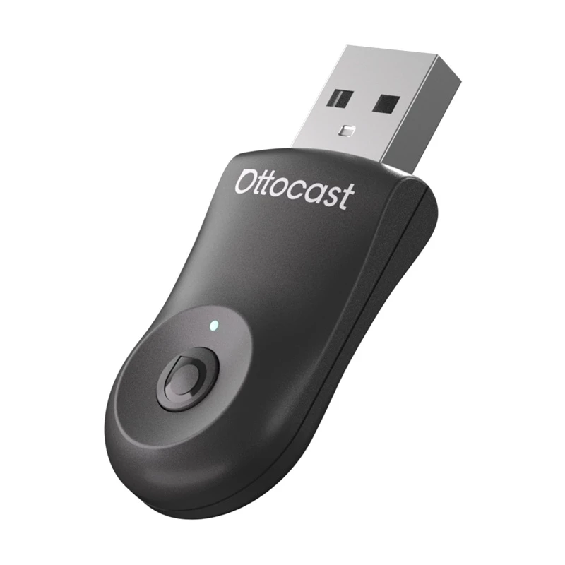 Adaptador 2 en 1 Bluetooth y Wi-Fi para coche, Ottocast CA505-T, inalámbrico