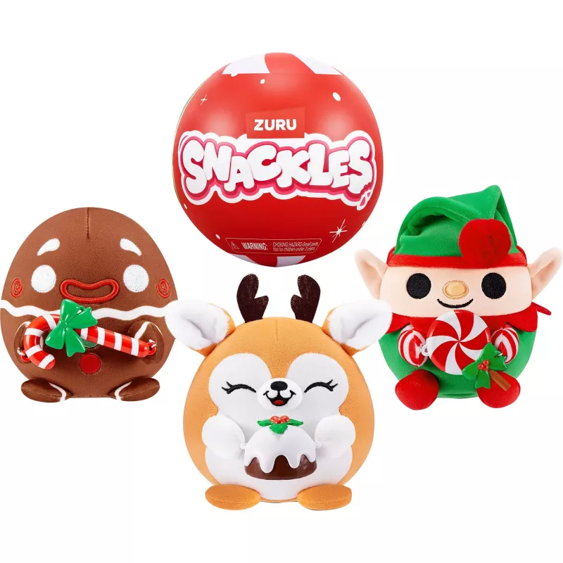 Figura de juguete Zuru Snackles Christmas – caja sorpresa coleccionable a ciegas, figura individual surtida