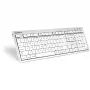 Teclado Logickeyboard SKB-CWMU-UK Office USB QWERTY UK English Plata Blanco