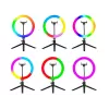 Lámpara anular RGB 26 cm con trípode