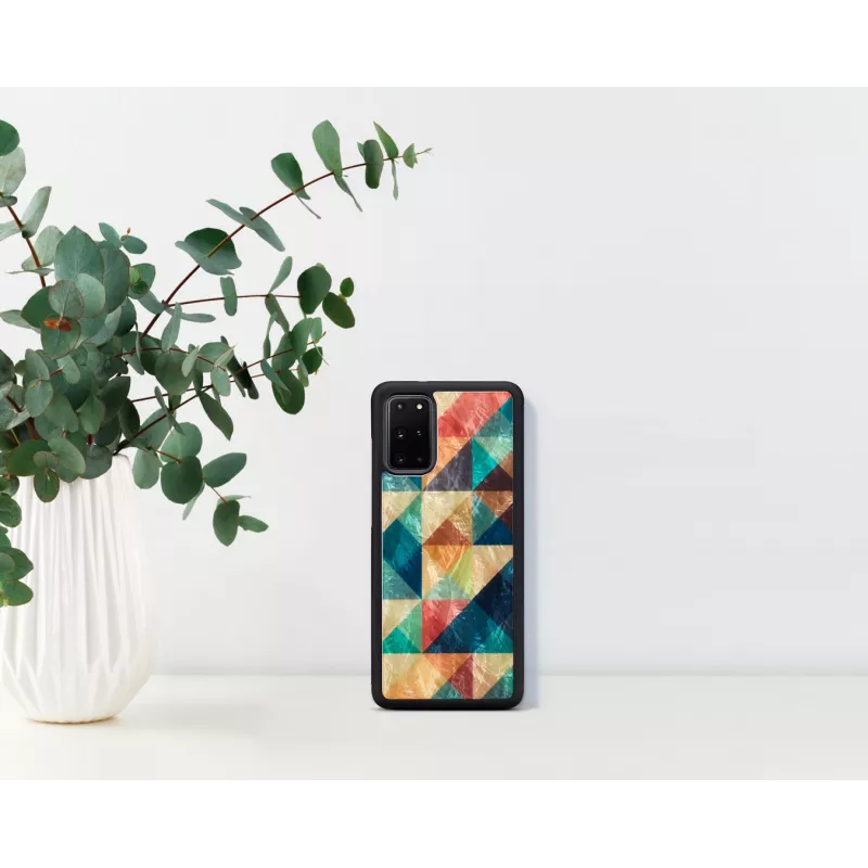 Funda protectora iKins para Samsung Galaxy S20+ Mosaik negro