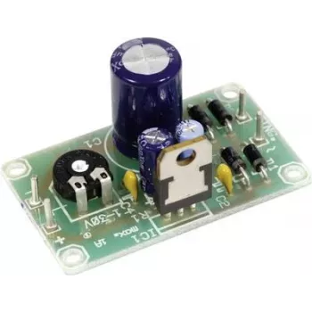 Placa reguladora de tensión H-TRONIC 130312 para LM317-T tensión de salida 1,2–32 V DC (unidad montada con regulador)