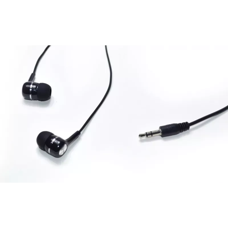 VAKOSS LT-437EX auriculares intrauditivos con cable, binaurales, cable de 1 m, negros