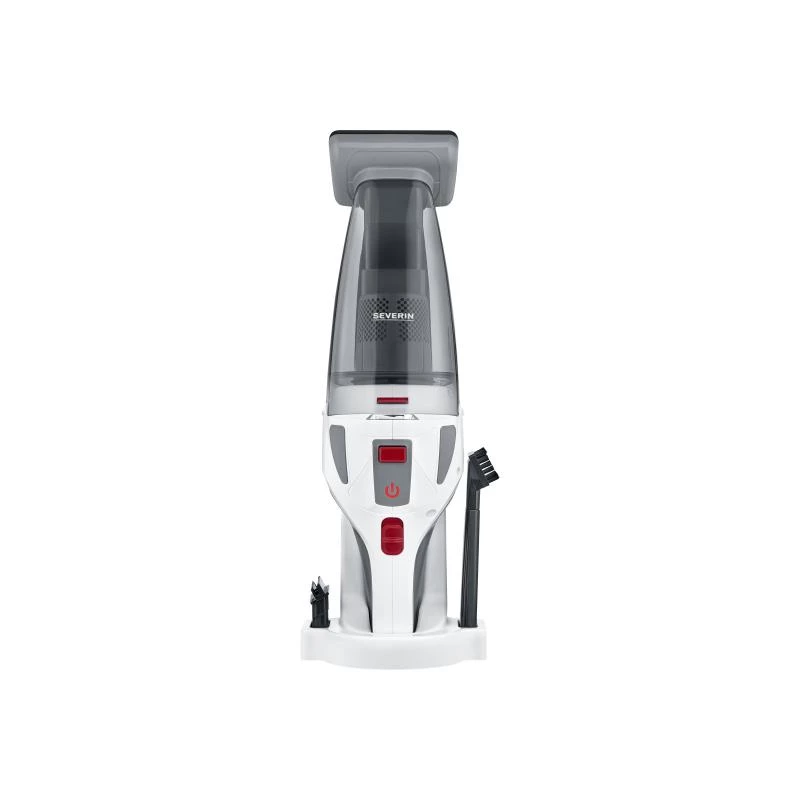 Severin HV 7146 Aspirador de escoba/eléctrico Batería Seco y húmedo UltraFine 120 W Gris, Rojo, Blanco 2,2 Ah
