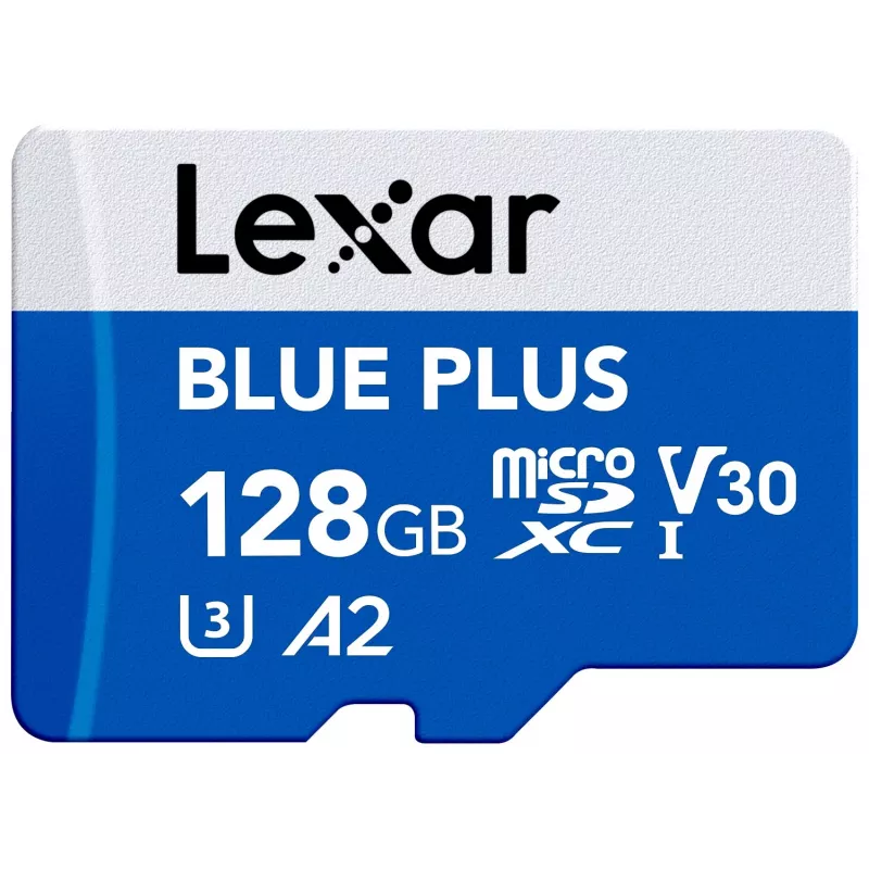 Tarjeta de memoria MicroSDXC Lexar BLUE PLUS 128 GB UHS‑I U3 V30 170 MB/s