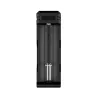 Cargador de baterías XTAR SC1 de una ranura USB-C para celdas Li-Ion 18650, 1 ranura, negro