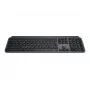 Logitech MX Keys S 920-011589 teclado inalámbrico de tamaño completo, Bluetooth LE / Logi Bolt, retroiluminado, recargable por USB-C, QWERTY US International, con reposamuñecas, grafito