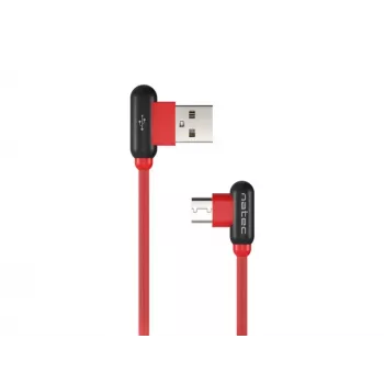 Cable USB NATEC NKA-1201 USB 2.0 1 m USB A USB C negro rojo