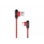 Cable USB NATEC NKA-1201 USB 2.0 1 m USB A USB C negro rojo
