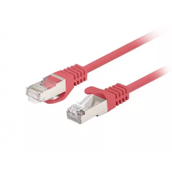 Lanberg PCF6-20CC-0100-R Cable de conexión Cat.6 F/UTP, paquete de 10, 1 m, Rojo