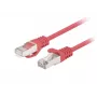 Lanberg PCF6-20CC-0100-R Cable de conexión Cat.6 F/UTP, paquete de 10, 1 m, Rojo