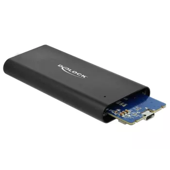 Delock - carcasa para almacenamiento - M.2 - tarjeta M.2 NVMe - USB 3.1 (Gen 2) - negro (42614)