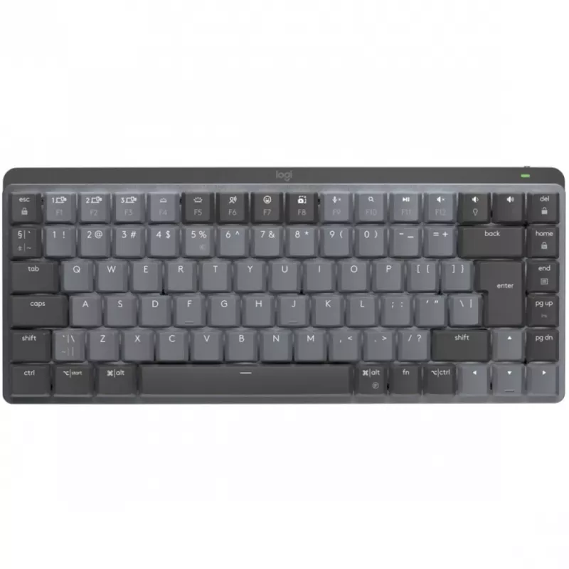 Logitech MX Mechanical Mini 920-010782 teclado inalámbrico retroiluminado, interruptores con clic, RF inalámbrico + Bluetooth LE, QWERTY US International, grafito