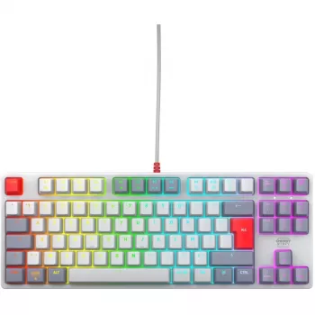 CHERRY XTRFY K4V2 Retro Edition TKL (80%) teclado, RGB, USB, AZERTY francés