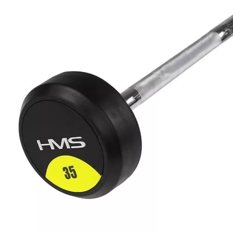 Barra larga fija / barra con recubrimiento de goma HMS GSG35 35 kg