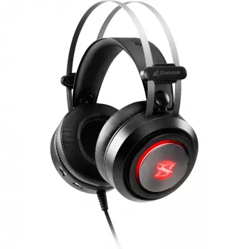 Auriculares Sharkoon Skiller SGH30 con cable para gaming con diadema, negro