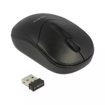 Ratón DeLOCK 12494 RF Wireless óptico 1000 DPI