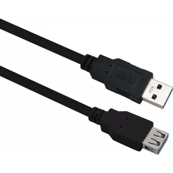 Cable alargador USB 3.0 helos 288351, 2,0 m, negro, conector macho a conector hembra